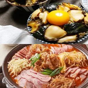 [후레쉬앤푸드]Fresh 밀키트 간편식 간편조리 인기세트 2종 (전복솥밥과 전복버터소스+우삼겹 부대전골)