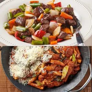 [후레쉬앤푸드]Fresh 밀키트 간편식 간편조리 인기세트 2종 (찹스테이크+눈꽃치즈닭갈비)