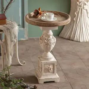 우드 원형 레트로 테이블 (WFHJK3D)