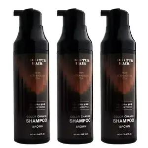 꾸띄르샴푸 시즌4 스킨락토 7714 컬러 체인지 염색 샴푸 190ml 브라운 3개