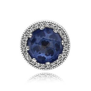 [판도라] 791725NMB 스파클링 다크 블루 레디언트 하트 참