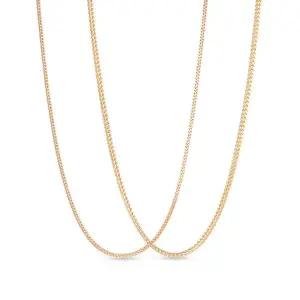 [도로시] 14k 모던 박스 체인 목걸이_대_40cm