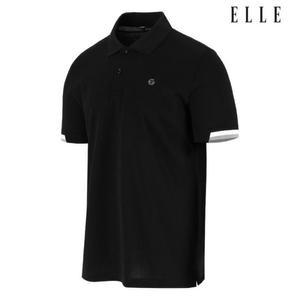 엘르골프 세이브존01 남성 소매 배색 포인트 폴로 티셔츠  6J35203 199