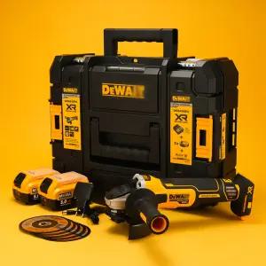 디월트 20V 충전 무선 전동 그라인더 핸드 DCG405 호환 베터리 5.0ah 2개 세트