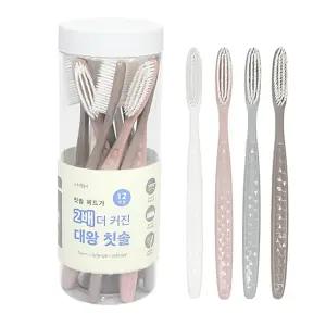 칫솔 큰칫솔 대왕칫솔 나무이야기 미세모대왕칫솔 12개입 왕칫솔 왕헤드칫솔