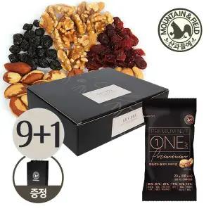 [9+1]산과들에 하루견과 원데이프리미엄 50봉 설선물세트 +쇼핑백 (견과선물)