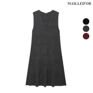 [홈쇼핑인기]메리노울100 뷔스티에 홀가먼트 원피스