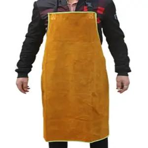 소가죽 재질 용접 압치마 보호구 내열 방염 화상방지 작업복 안전