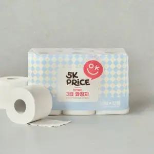 5K프라이스 천연펄프 3겹 화장지