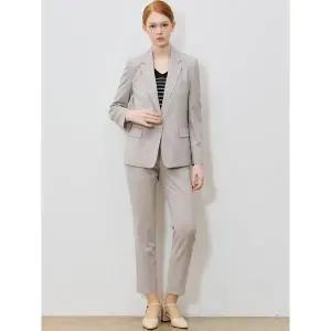 [리스트]2SET [리스트(LIST)] 미니멀 원버튼 셋업 재킷+슬림 셋업 팬츠 2종세트 (택가격:436000원)