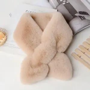 고품질 털목도리 숏머플러 겨울 퍼목도리 부드러운목도리 (WFJESJF)