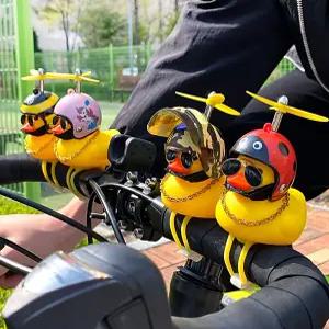 악세사리 자동차액세서리 러버덕 자동차인형 자전거용 오리 장식 헬멧