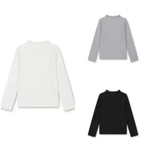 [대구백화점] [탑텐키즈]여아) 립 모크넥 셔링 긴팔티 (MKF4TU2001)