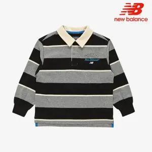 뉴발란스 키즈 스트라이프 럭비 티셔츠 NK9BE3107U-19 긴팔티