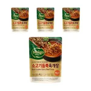 CJ 비비고 소고기듬뿍육개장 460g, 4개