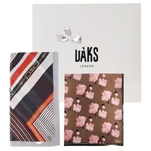 [갤러리아] [닥스]실크롱스카프 손수건선물세트 FK007DK141015(케이스,쇼핑백포함)