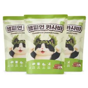 페슬러 챔피언 카사바 고양이 카사바 모래 4.5kg 3개