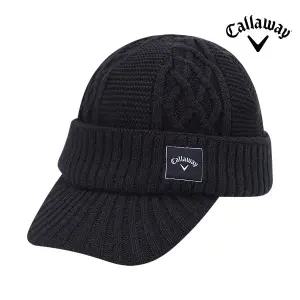 [캘러웨이] 브림 니트 비니 방한 겨울 골프모자 네이비
