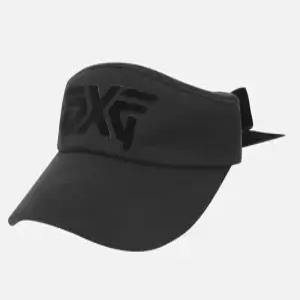 피엑스지 여성 에센셜 리본 바이저 캡 블랙