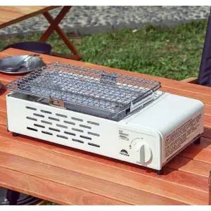 야끼니꾸 버너 화로 하얀색 미니화로 그릴 버너 야외