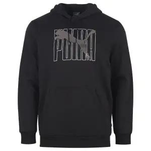 [푸마] 남성 에센셜 로고 기모 후드 긴팔 티셔츠 675924-01