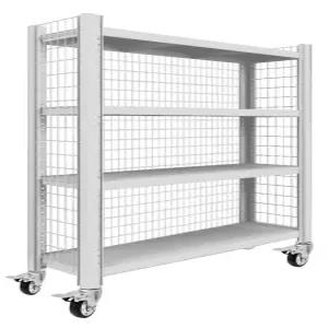 중량렉 바퀴 달린 철제선반 산업용 이동식 진열대 창고랙