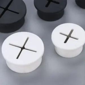 고무 전선캡 상판 타공 원형 마개 전선구멍 데스크정리