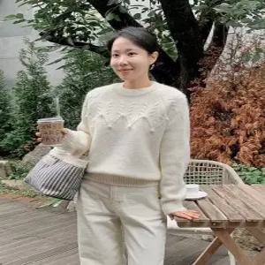 울 메리퐁퐁 도톰 라운드 니트 (2color)