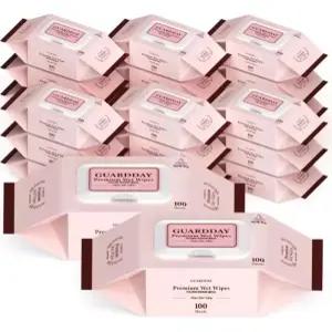 프리미엄 깨끗한 정제수 물티슈 캡형 100매X20팩 대용량 국내생산