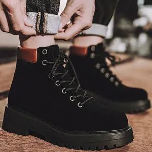 클락션 남성 배색 워커화 캐주얼화 워커 부츠 남자신발