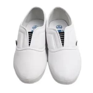 환자용 실내화 밴드형 단화 간호사 병원 PVC소재 화이트 컬러 V형 시원한슬리퍼 인조가죽