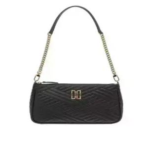 닥스 ACC 블랙 퀼팅 가죽 DD로고 크로스 및 숄더백 DCBA2E362BK