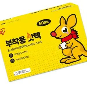 아이리스 핫팩 의류 부착용 40g 60개입