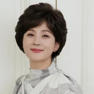 여자단발머리펌 숏커트 단발파마 중년 엄마 가발 여성 레이스스킨 통가발 볼륨 디지털 펌