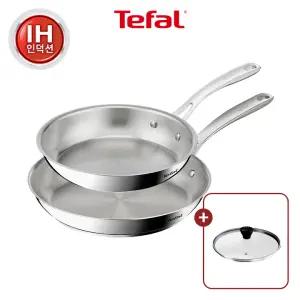 [테팔]인덕션 SS 퍼펙트 레지스트 프라이팬 2종(팬24+팬28) +레온유리뚜껑28