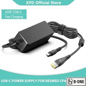 ResMed Airmini CPAP PD 충전 케이블 보조배터리 컨버터, 미니 전원 공급 장치 여행 기차 USB C, 65W