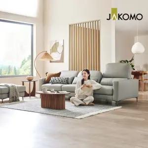 [롯데백화점]자코모 피렌체 하이 3.5인 기능성 럭스 통가죽 소가죽 소파+스툴