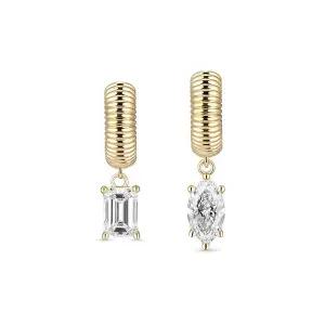 [도로시] 14k 스트링 팬시컷 랩 다이아몬드 5부 모아링 펜던트(2type)