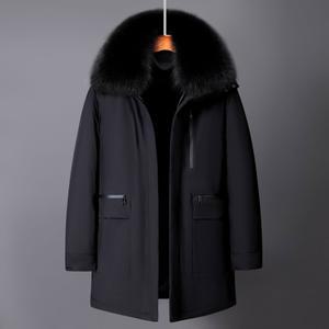 캐나다 패션 겨울 재킷 남성용 다운 코트 파카 화이트 구스 롱 패딩 탈부착 가능한 이너 라이너 H819