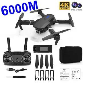 입문용 농업용 드론 E88 ProMax 4K HD 전문 카메라 6000M FPV 장애물 회피 GPS 항공 사진 브러시리스 접이