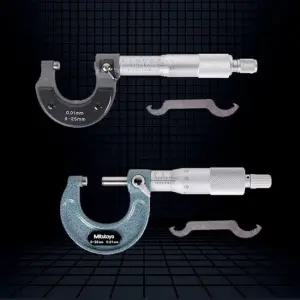 마이크로미터 두께자 정밀 측정 공구 전자눈금자 소형다용도 디지털노기스