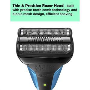 브라운 전기면도기 S3용 BAAO-21B 시리즈 3 교체 헤드 (습식 및 건식 교체 헤드, 포일 및 커터 포함) 300S,