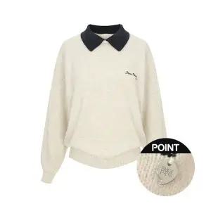 [페이지플린] 콤마자수배색카라울니트_P5CKN055M