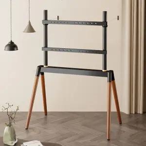 이젤형 tv 스탠드 거치대 TV 원목 바퀴달린 티비거치대