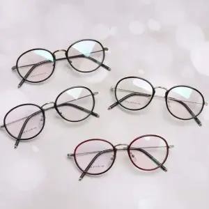 가벼운 국산 동글이 콤비 메탈 안경테 남녀공용