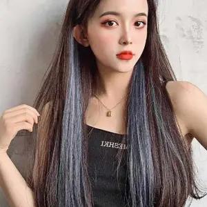 헤어피스 브릿지 컬러 6p 탈부착 헤어스타일