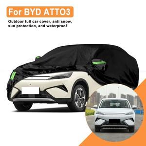 [호환품]BYD 호환 ATTO3 위안 플러스 완전 차량 커버 - 야외용 방수 방설 차양 겨울 및 여름 자동차 보호