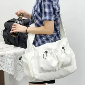 캐주얼 크로스백 빅 포켓 메신저백 가방 아이보리 (WFK43CT)