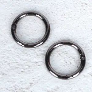 열쇠고리 오링 키링부자재 흑니켈 33mm WFHZ04A