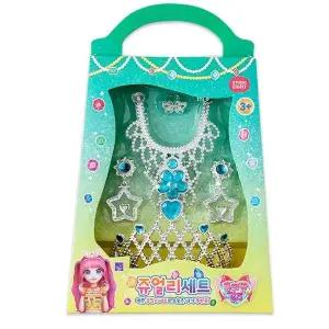 블루 세트 큐티팝걸스 왕관 쥬얼리 티아라 (WFJR2Z6)